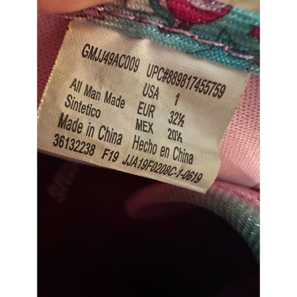 Jojo Siwa Bow High Top Glutter Unicorn Pink Sneakers Lace Up - Picture 10 of 10